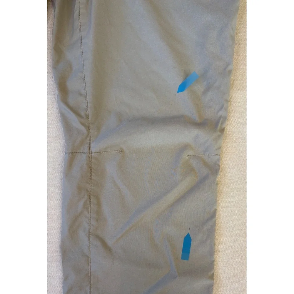 Eddie Bauer Mens 37x29 Khaki Lightweight Outdoor Hiking Pants Nylon‎ Spandex Zip